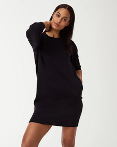 Spanx: Crew Neck Dress in Very Black