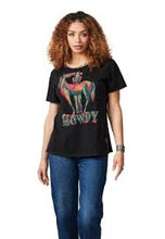 Load image into Gallery viewer, Double D: Horse Girl Top in Black
