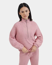 Load image into Gallery viewer, UGG: W Elana Mixed Half Zip in Clay Pink
