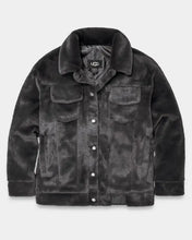 Load image into Gallery viewer, UGG: W Frankie Faux Fur Trucker Jacket In Ink Black
