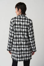 Load image into Gallery viewer, Joseph Ribkoff: Houndstooth Jacquard Knit Boxy Coat
