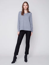 Load image into Gallery viewer, Charlie B: V-Neck Basic Sweater in H. Grey
