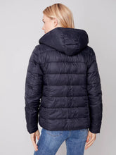 Load image into Gallery viewer, Charlie B: Printed Puffer in Black
