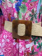Load image into Gallery viewer, Fun &amp; Fabulous Woven Straw Belt in Tan - TT34558
