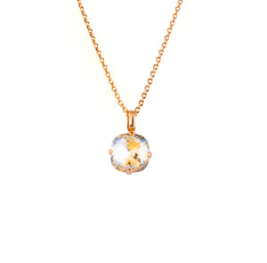 Mariana: Cushion Cut Gold Pendant in "Golden Shadow"
