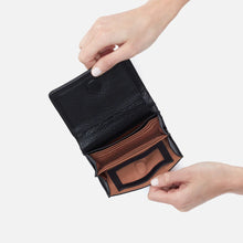 Load image into Gallery viewer, Hobo: Lumen Medium Bifold Wallet in Black
