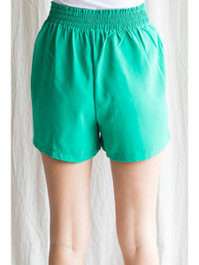 Jodifl: Pull on Business Shorts in Emerald