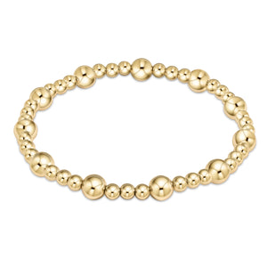 Enewton: Classic Sincerity Pattern Bead Bracelet in Gold