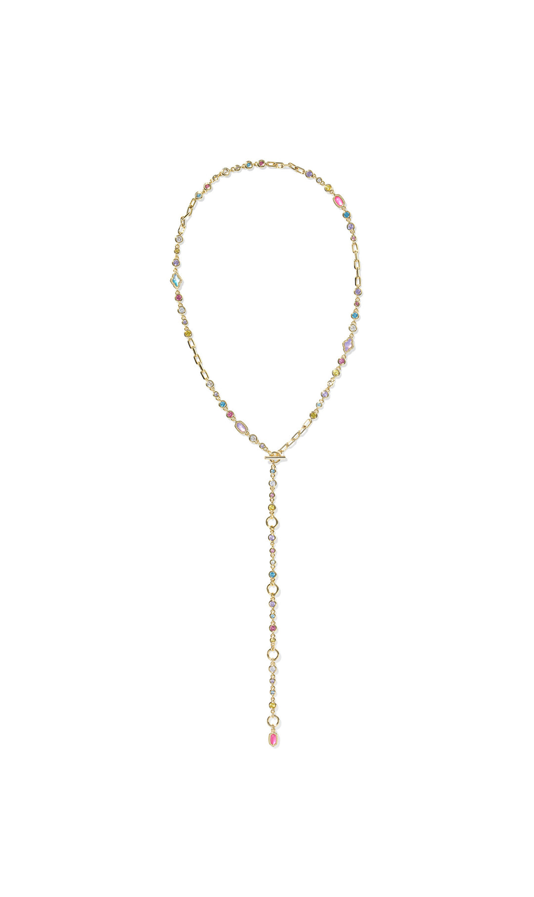 Kendra Scott: Mini Elisa Abbie Strand Necklace in Gold Multi Mix