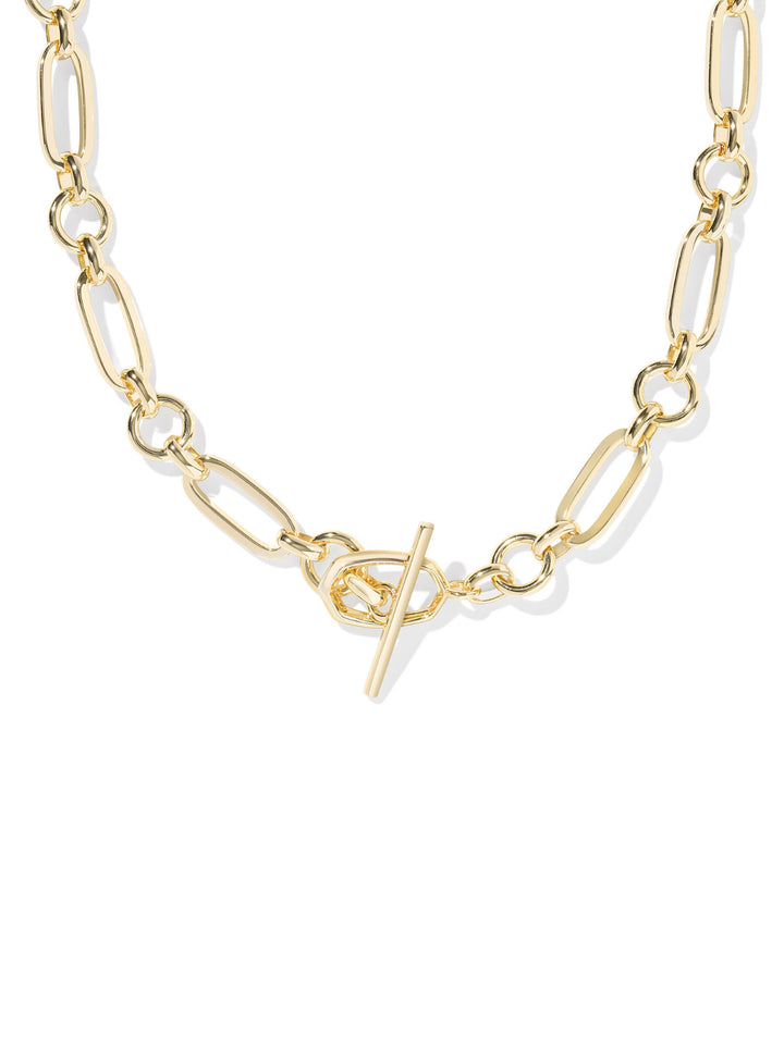 Kendra Scott: Sylvia Metal Link Chain Necklace in Gold Metal