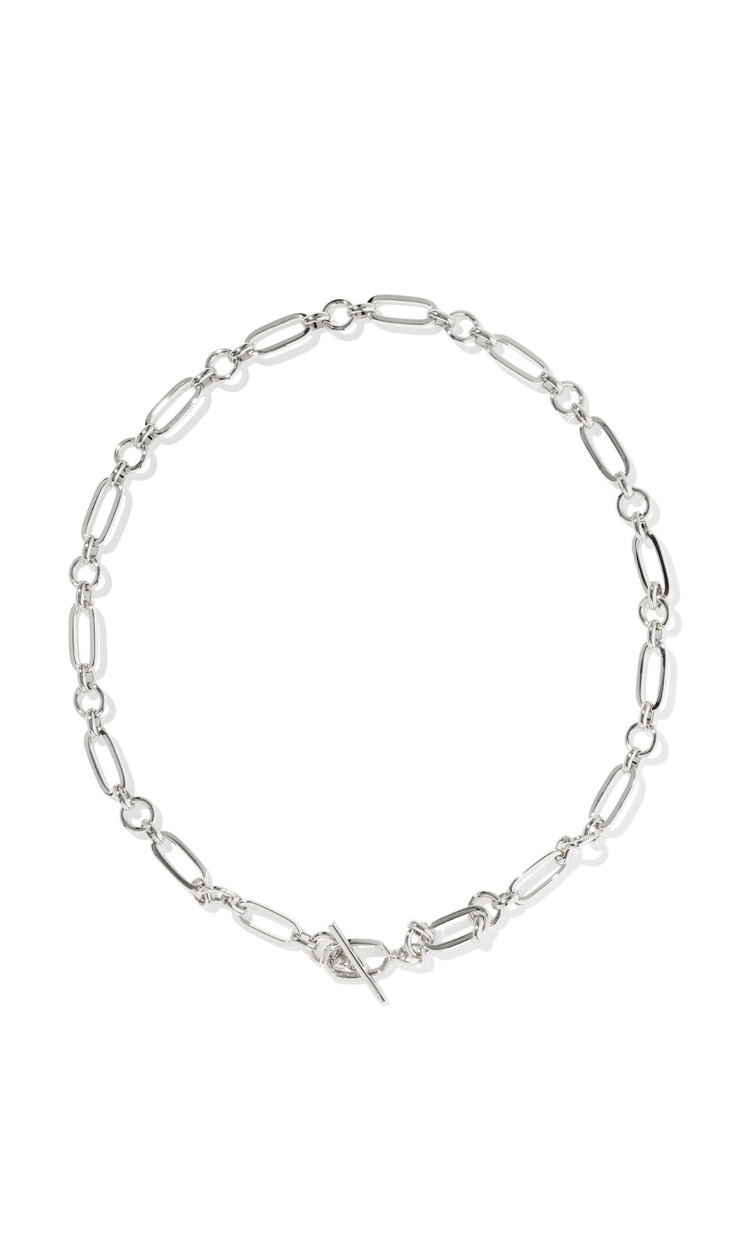 Kendra Scott: Sylvia Metal Link Chain Necklace in Silver Metal