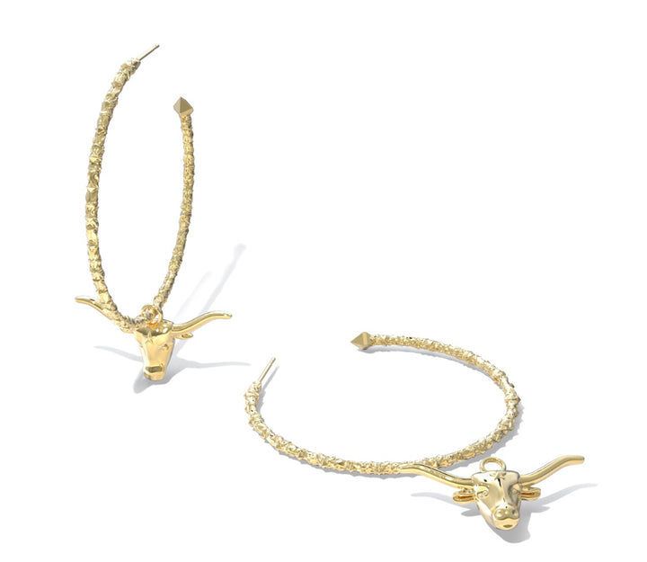 Kendra Scott: Longhorn Hoop Earring in Gold