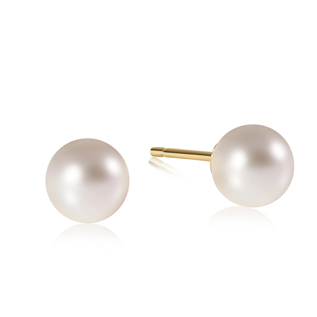 Enewton: Classic Ball Stud Earrings in Pearl