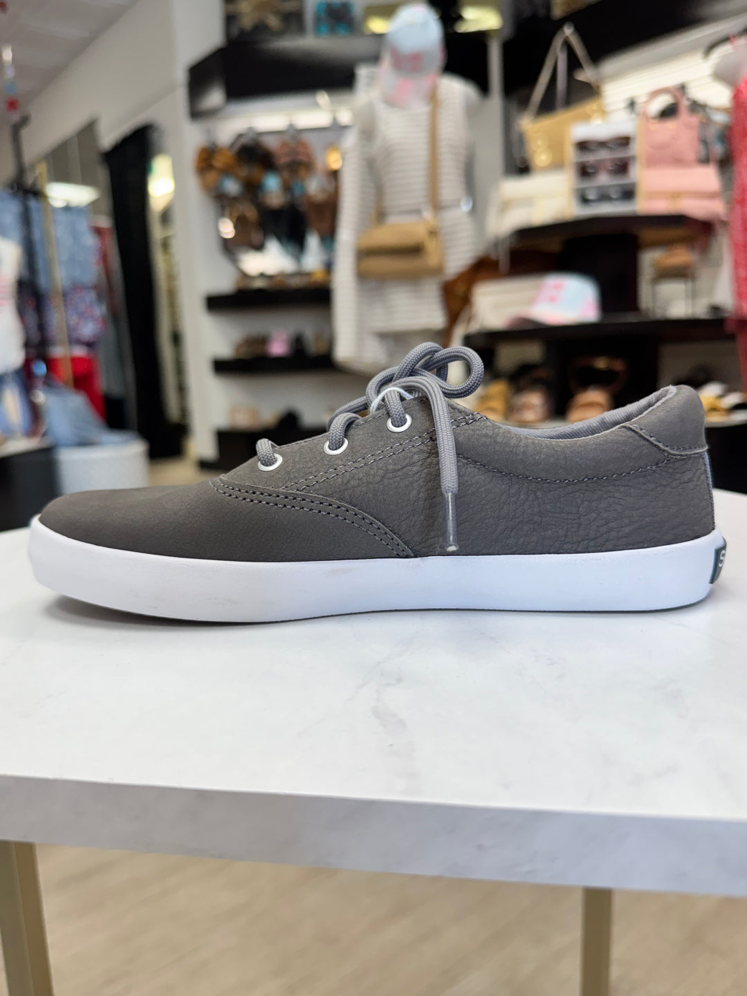 Sperry: Big Kids Spinnaker Washable Sneaker in Grey