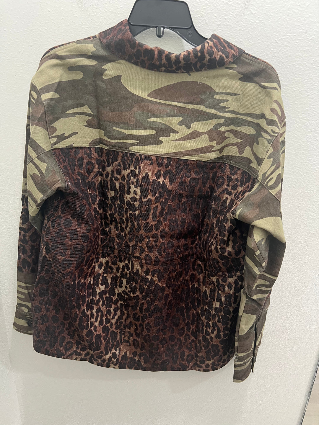 Johnny Was: Molly Camo/ Leopard Patchwork Jacket in OG Leopard