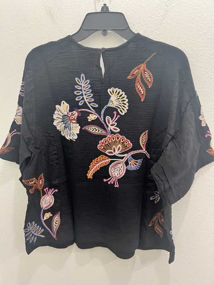 Johnny Was: Mixed Media Dolman Blouse in Gineva