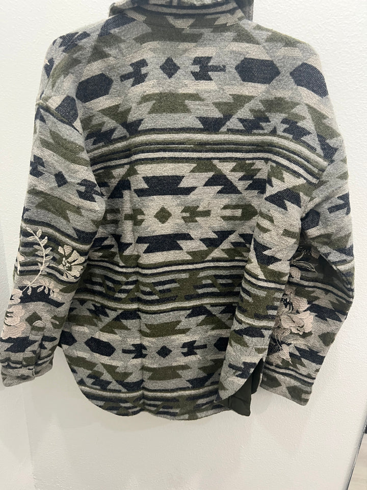 Johnny Was: Kikio Oversized Patch Pocket Jacket in Alain