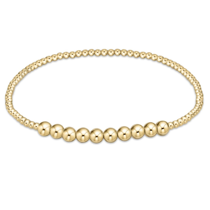 Enewton: Classic Gold Beaded Bliss 4mm Bead Bracelet in Gold