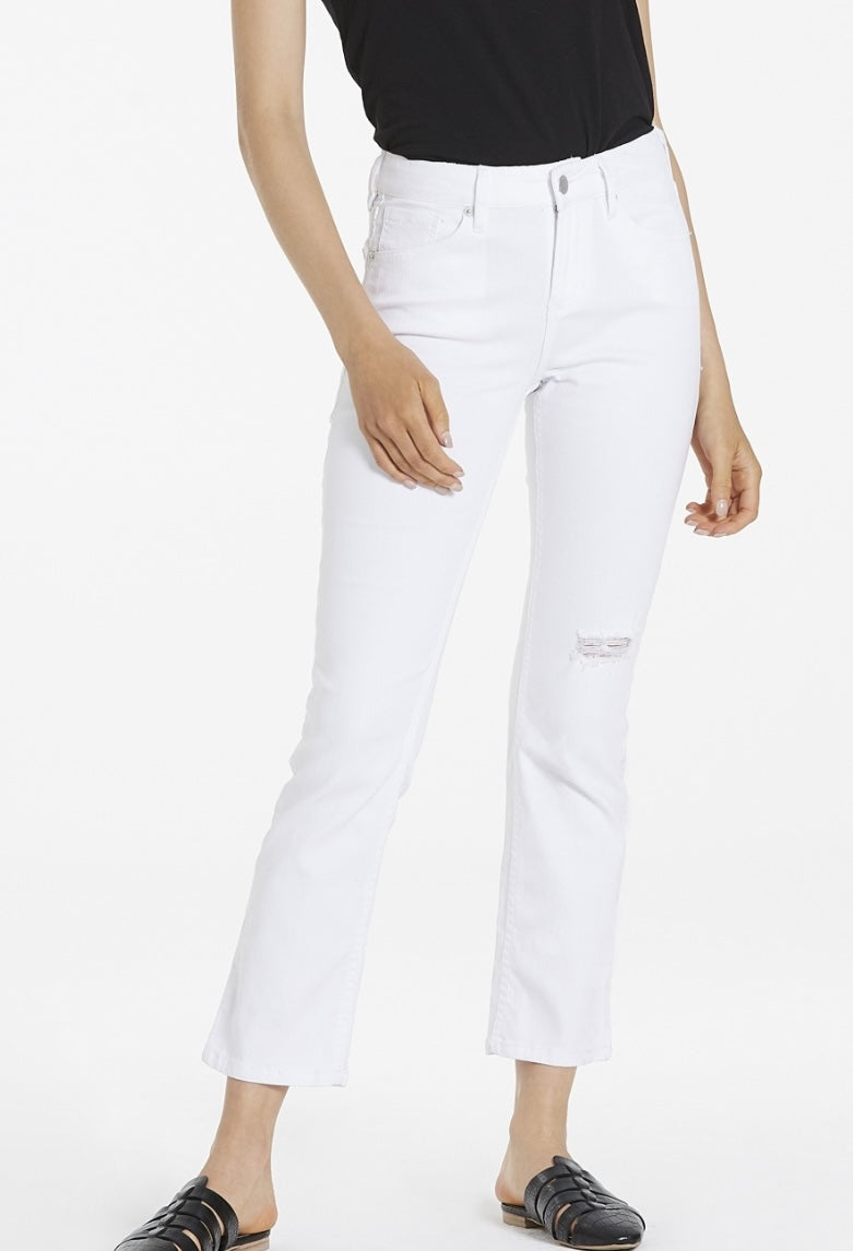 Dear John: Blaire Straight Leg Jeans in White White - The Vogue Boutique