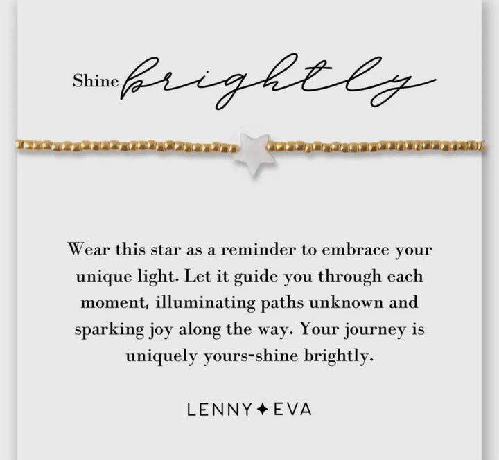 Lenny & Eva: Shine Brightly Gold Bracelet With Star Charm