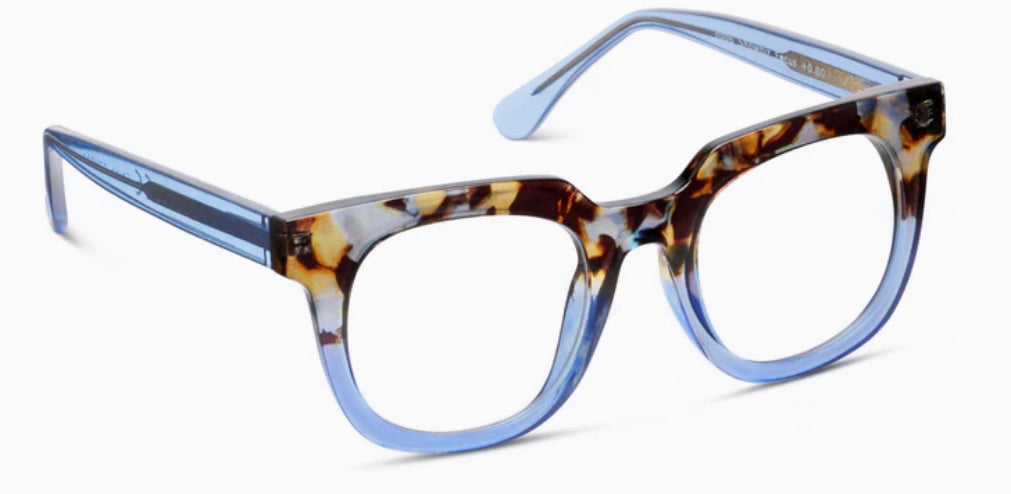 Peepers: Showbiz Focus Reading Glasses in Blue Quartz/Blue