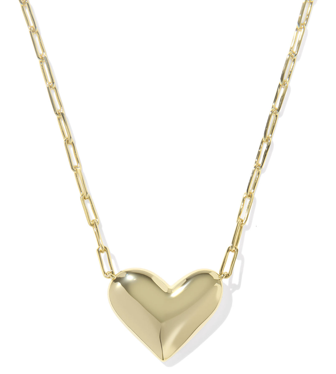 Kendra Scott: Ari Heart Statement Pendant Necklace in Gold Ivory Mop