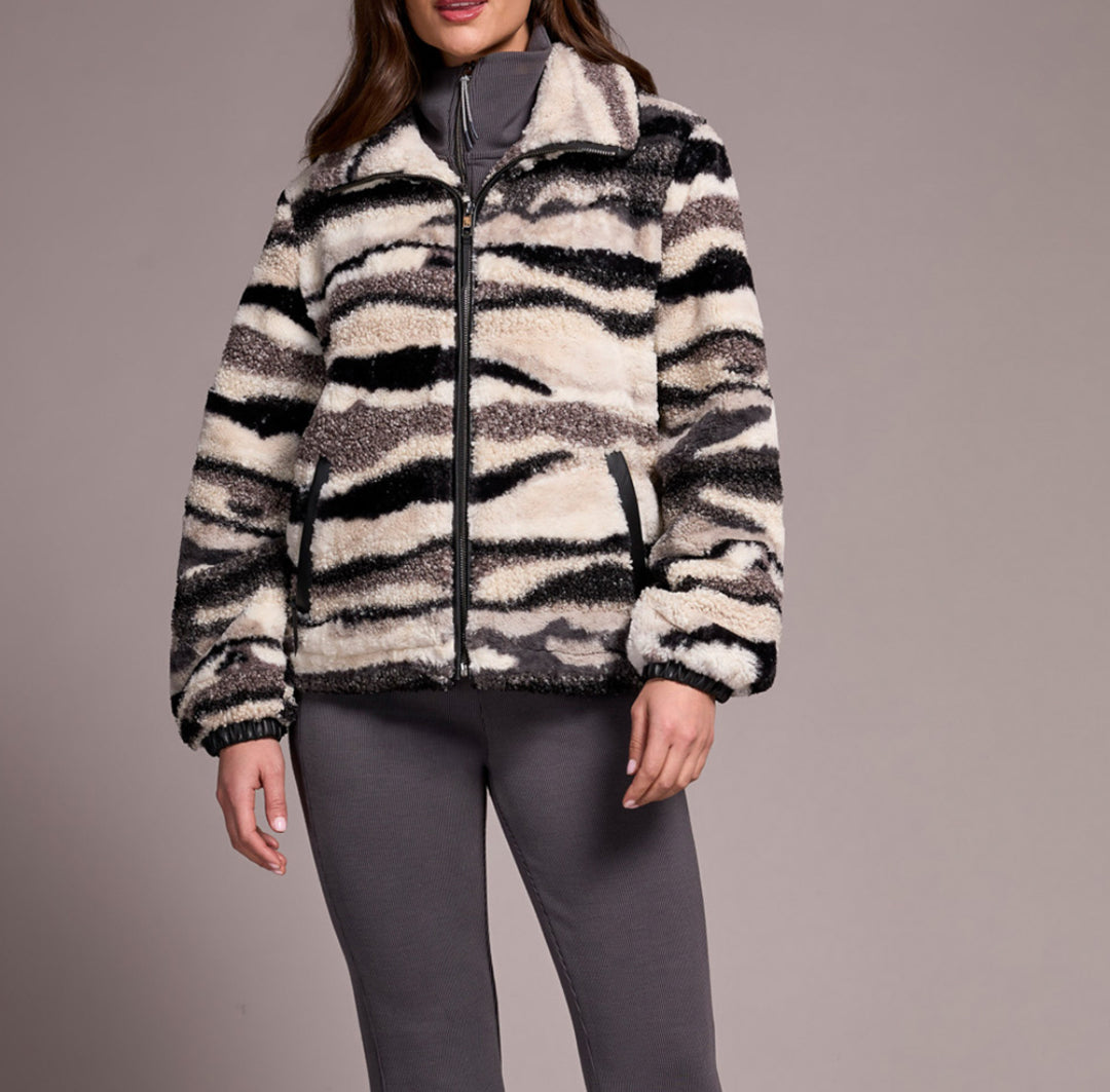 Tribal: Lined Zip Up Jacket in Nordicstone (60440-5143)