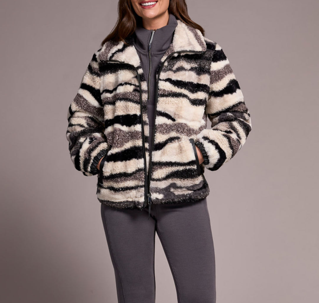Tribal: Lined Zip Up Jacket in Nordicstone (60440-5143)