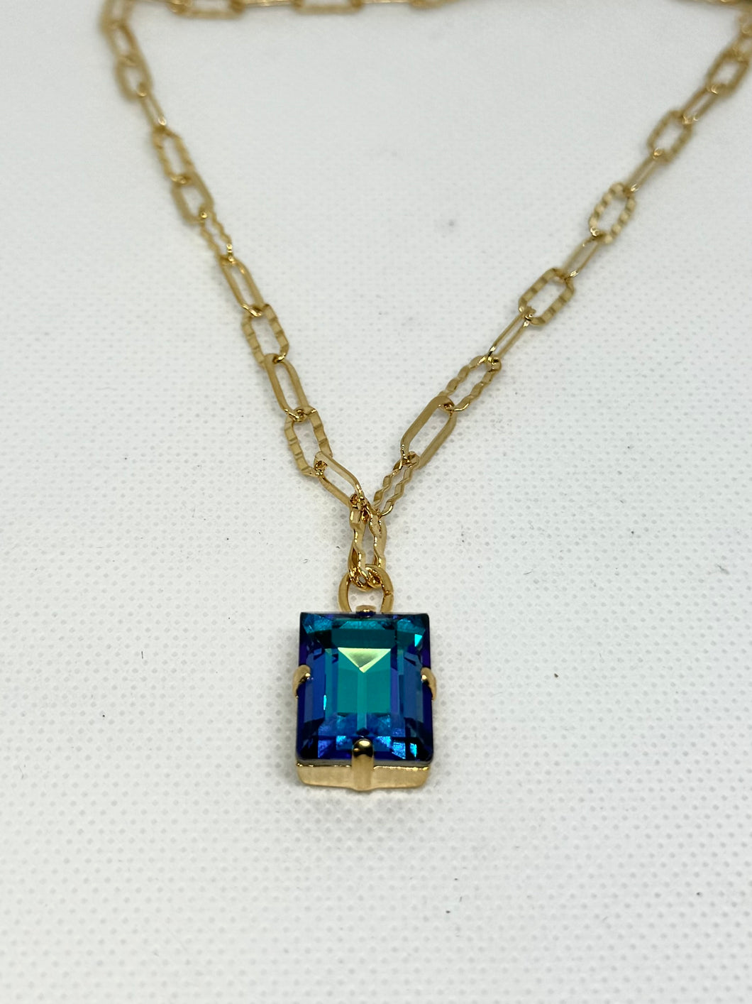 Mariana: Emerald Cut Necklace in 