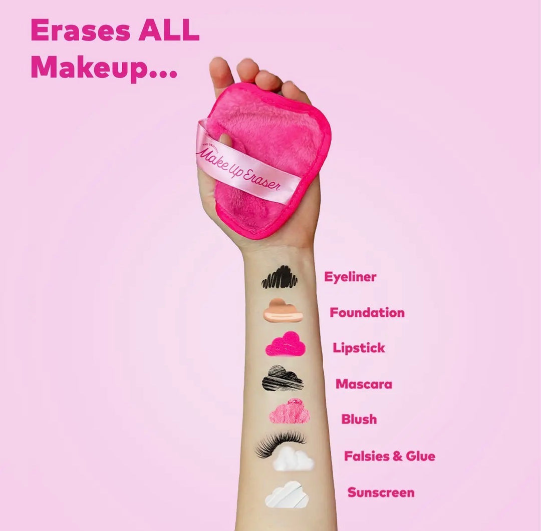 The Original Makeup Eraser: The Pink Daily MakeUp Eraser - The Vogue Boutique