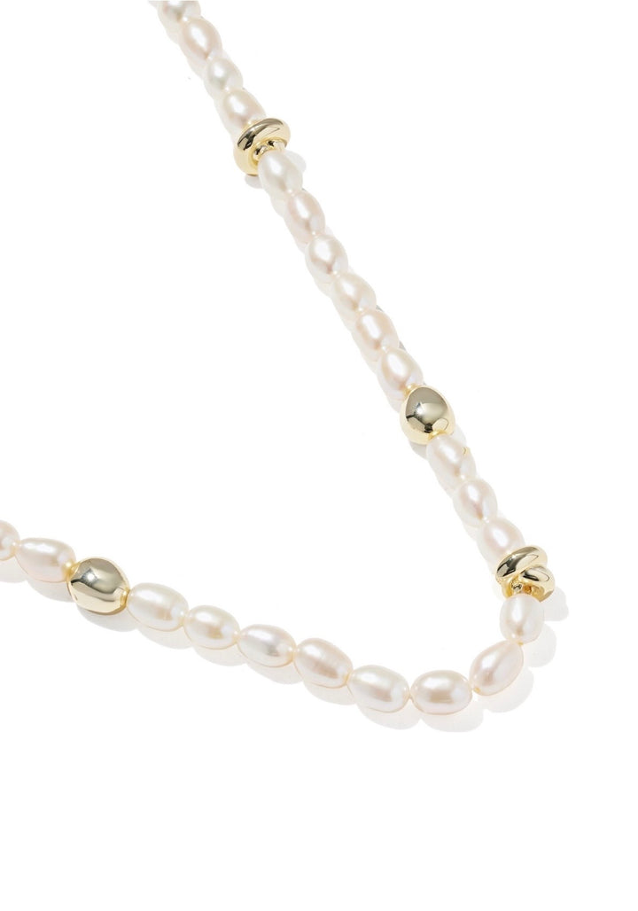 Kendra Scott: Gabriella Pearl Strand Necklace in Gold Freshwater Cultured Pearl