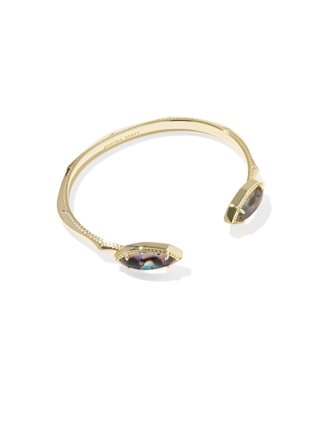 Kendra Scott: Ophelia Cuff Bracelet in Gold Abalone Shell - The Vogue Boutique