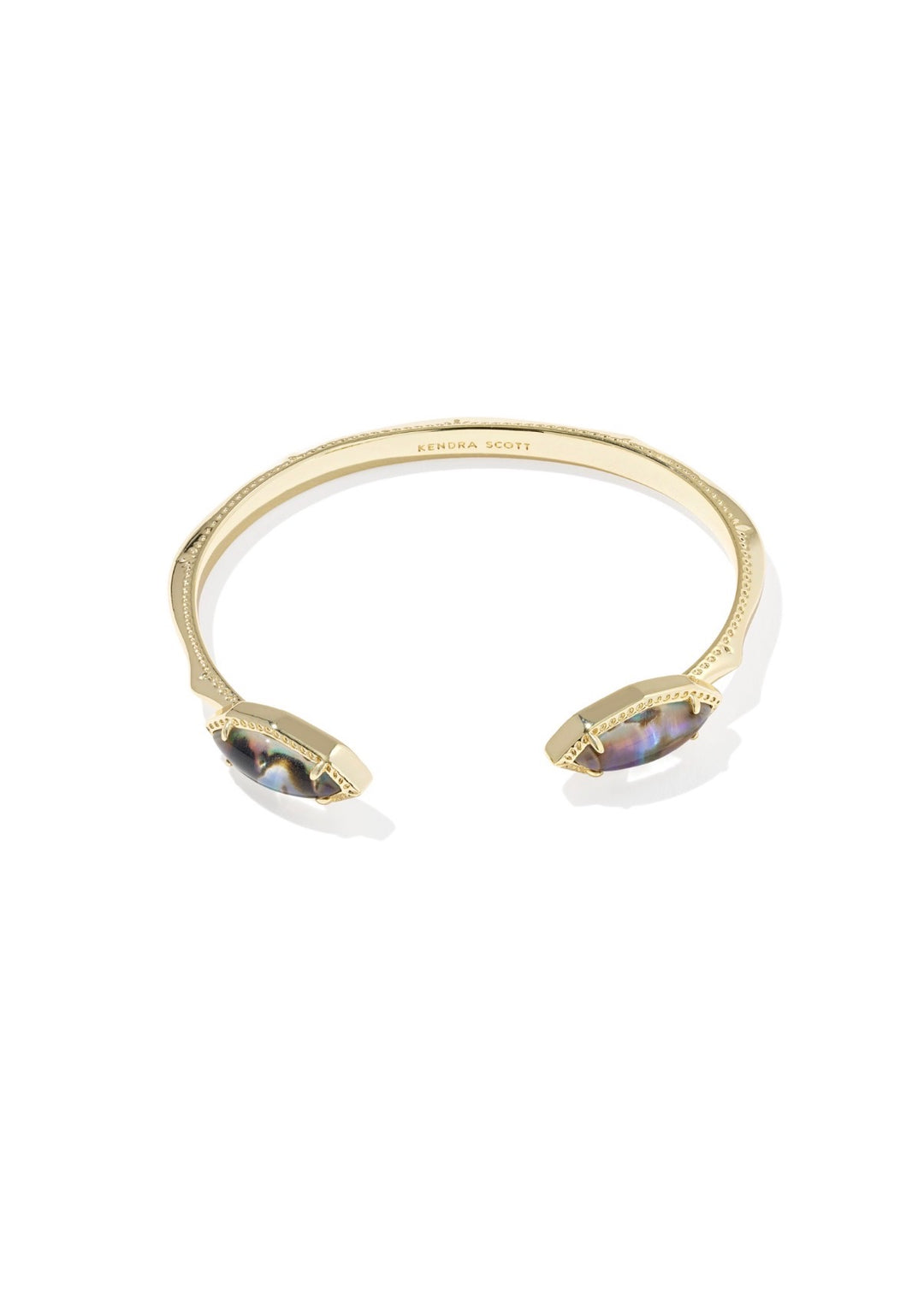 Kendra Scott: Ophelia Cuff Bracelet in Gold Abalone Shell - The Vogue Boutique