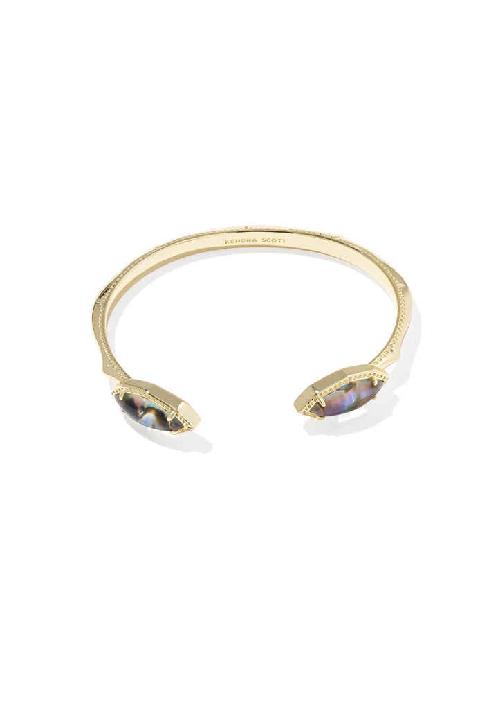 Kendra Scott: Ophelia Cuff Bracelet in Gold Abalone Shell - The Vogue Boutique