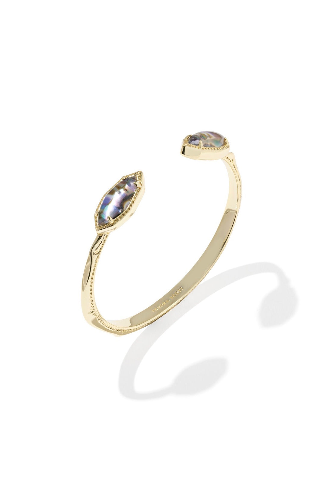 Kendra Scott: Ophelia Cuff Bracelet in Gold Abalone Shell - The Vogue Boutique