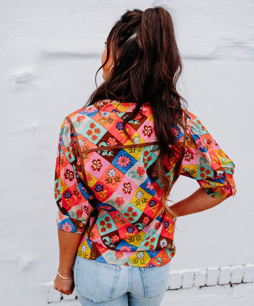 Ivy Jane: Argyle Top in Multi (621613)
