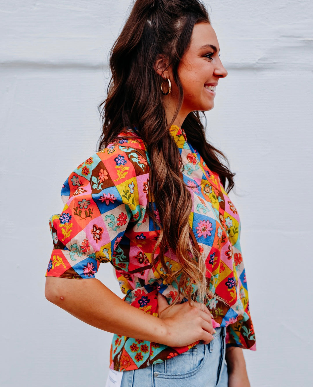 Ivy Jane: Argyle Top in Multi (621613)