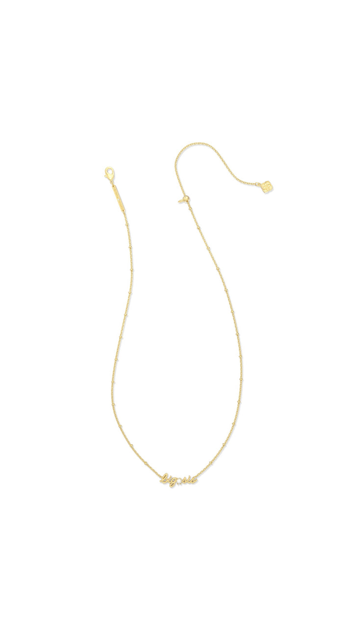Kendra Scott: Big Sis Short Pendant Necklace in Gold Freshwater Cultured Pearl