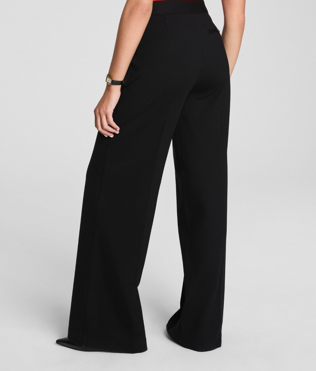Spanx: Perfect Fit Ponte Wide Leg Pant in Black