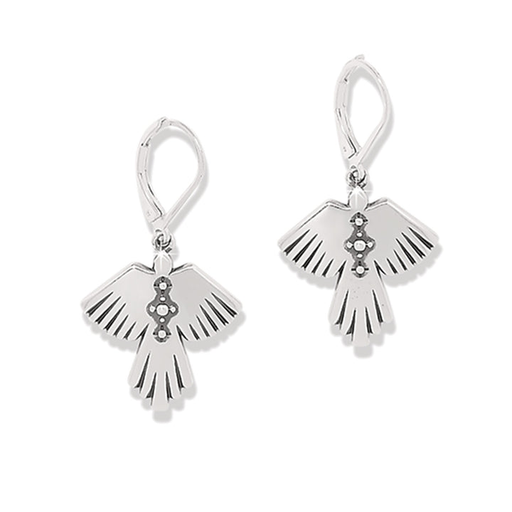 Brighton: Mosaic Mojave Flight Leverback Earrings in Silver JA0128