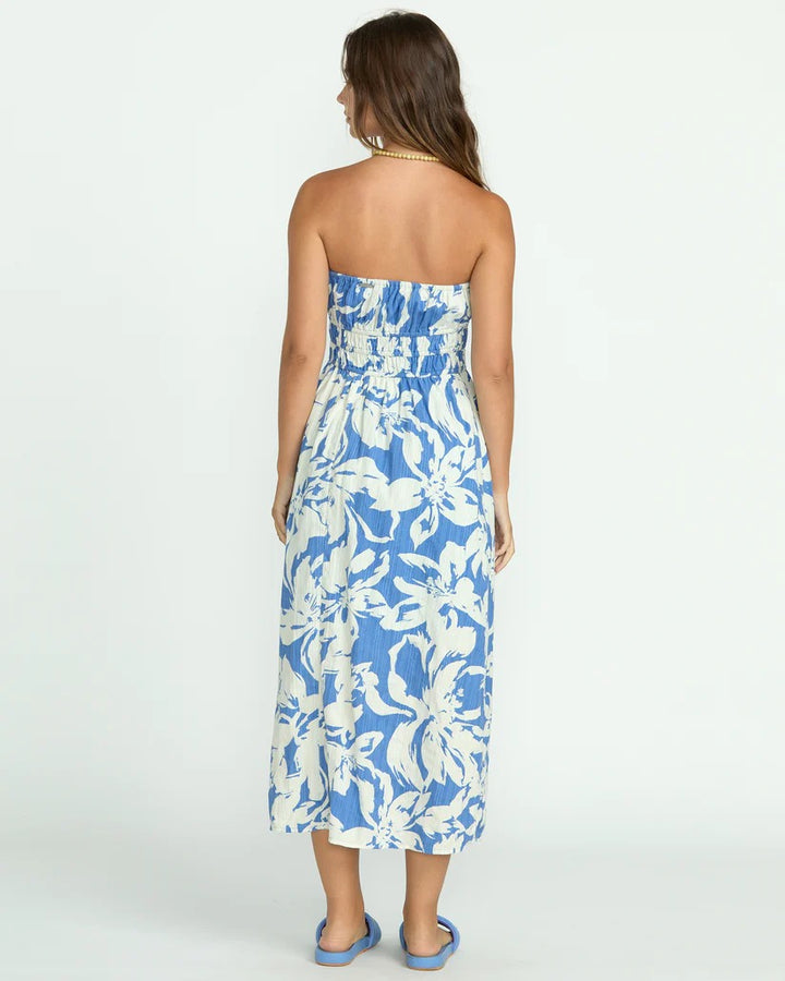 Billabong: In The Sky Midi Dress in True Blue
