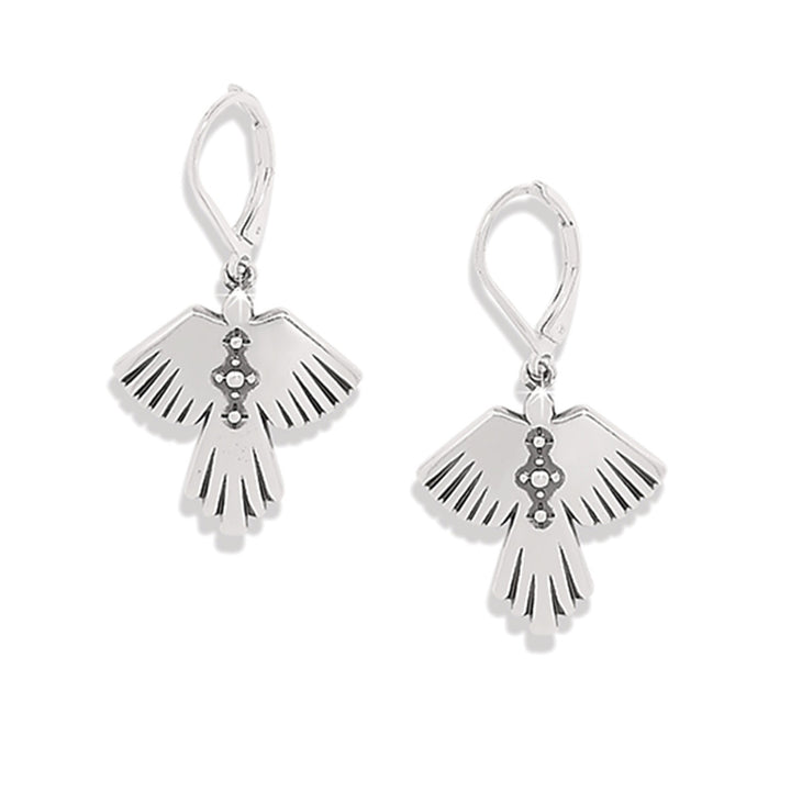 Brighton: Mosaic Mojave Flight Leverback Earrings in Silver JA0128