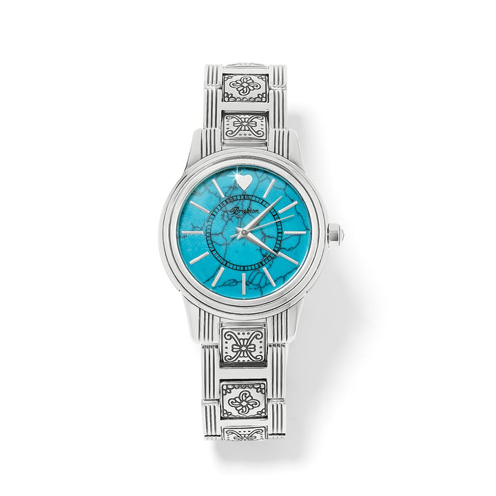 Brighton: Santa Fe Watch in Silver Turquoise W41250