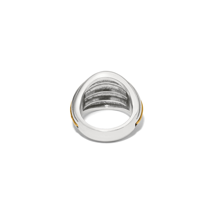 Brighton: Ferrara Deco Ring in Two Tone
