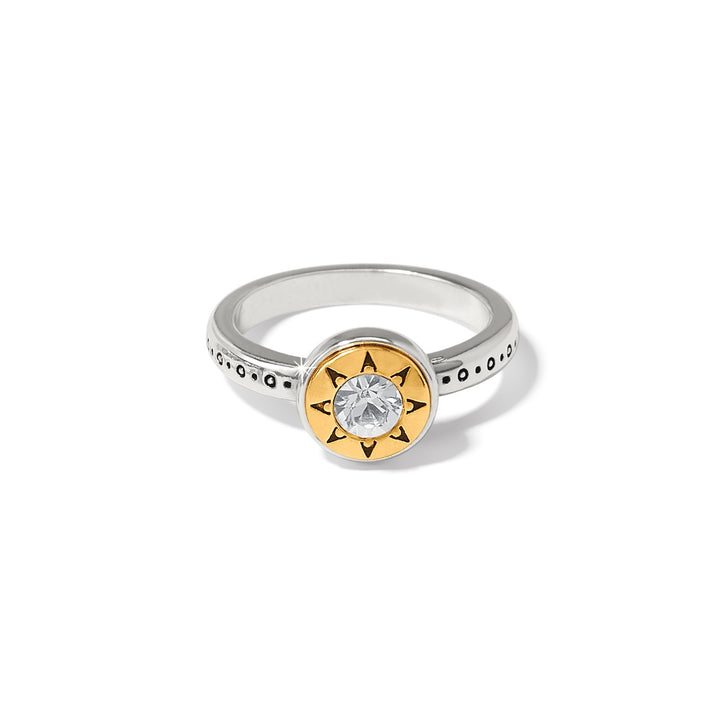 Brighton: Mosaic Two Tone Ring in Silver/Gold J63222