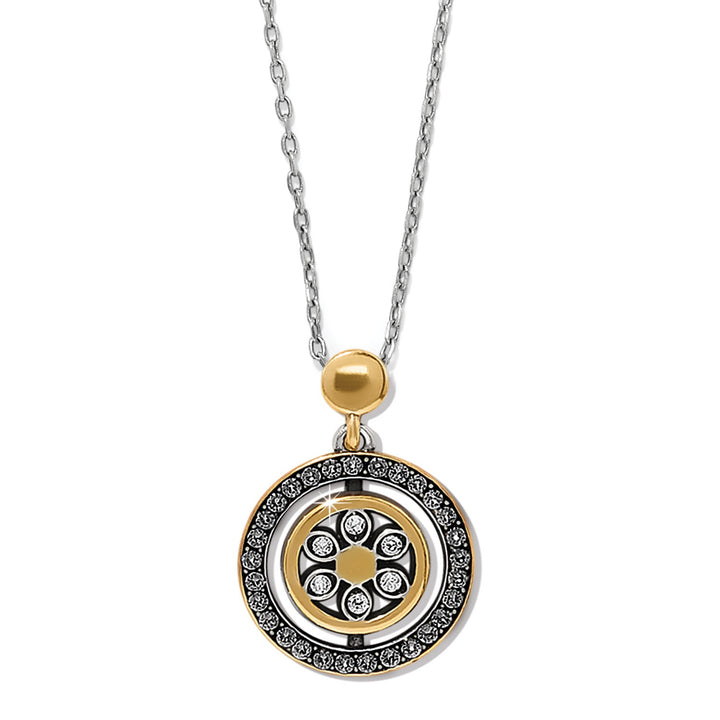 Brighton: Flora Petite Two Tone Necklace in Silver/Gold JM0051
