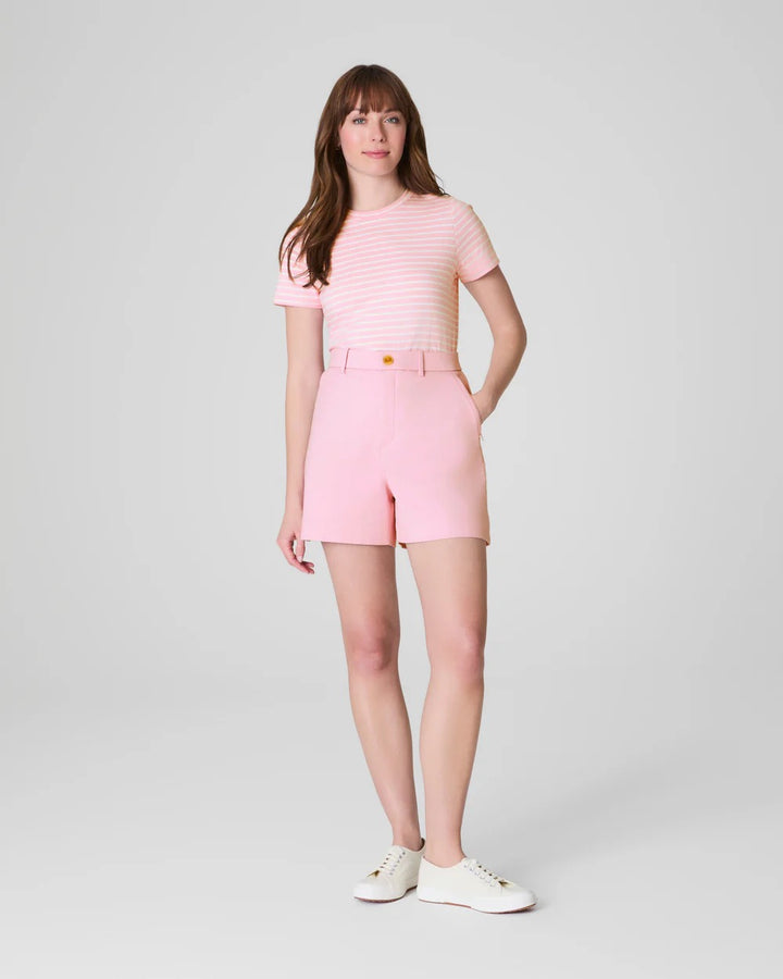 Spanx: Stretch Twill Short 5" in Fleur