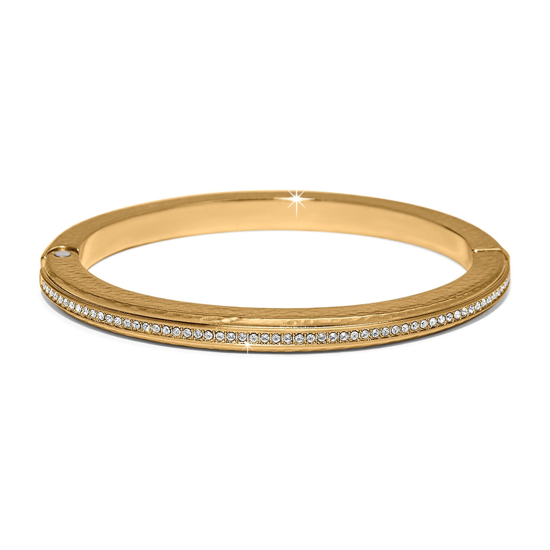 Brighton: Meridian Orbit Hinged Bangle in Gold
