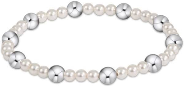 Enewton: Classic Sincerity Pearl Silver Bracelet