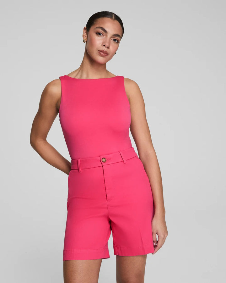 Spanx: Smooth Jersey High Neck Tank in Tulip - The Vogue Boutique